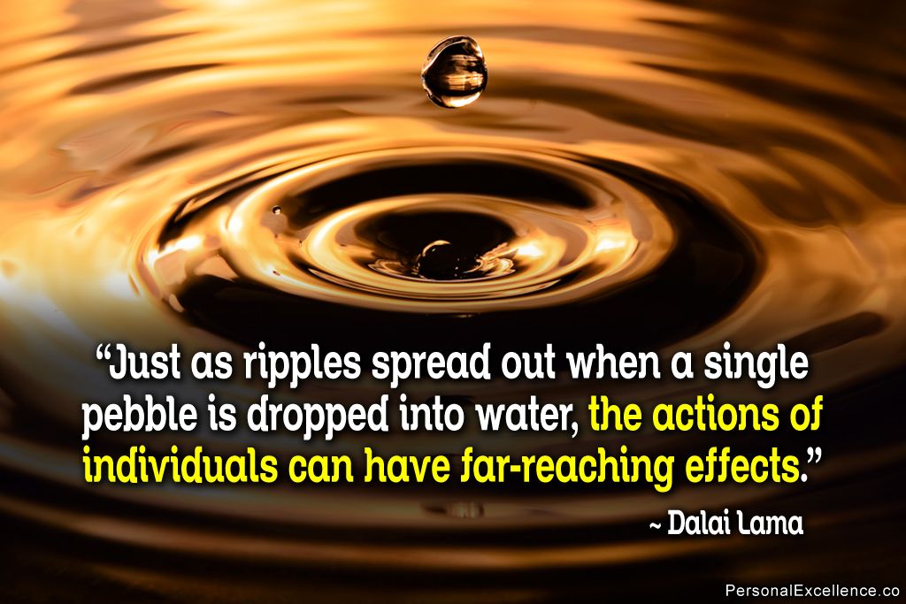The Ripple Effect. The Major Consequences of Minor Actions